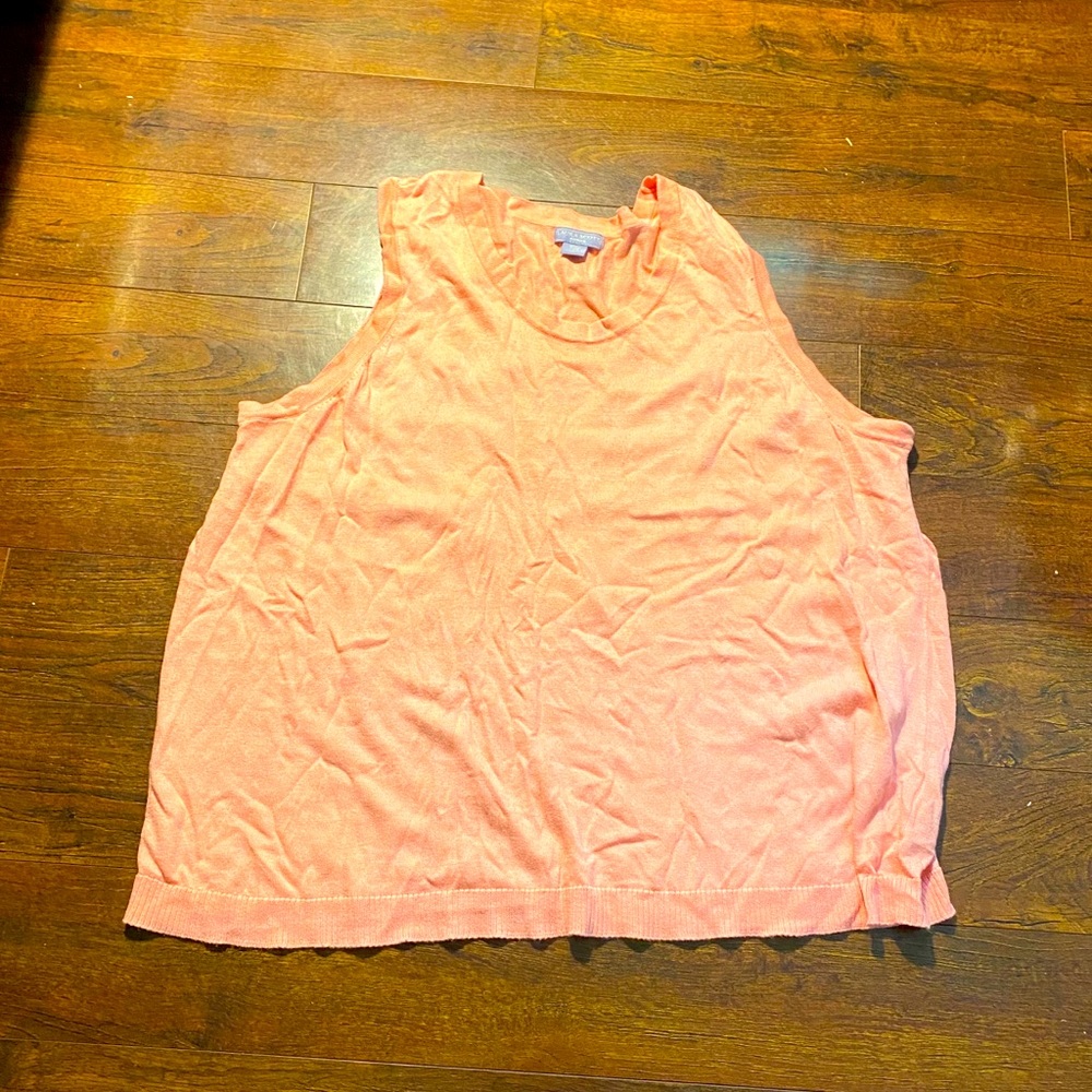 Coral sweater tank ☀️